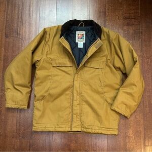 Rugged Exposure Men’s Mustard Brown and Corduroy Jacket, Size Medium